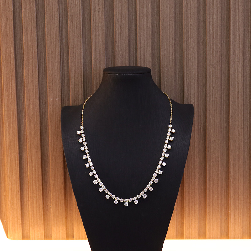 新款 s925银满天星莫桑石项链女 ins韩版时尚百搭锁骨链